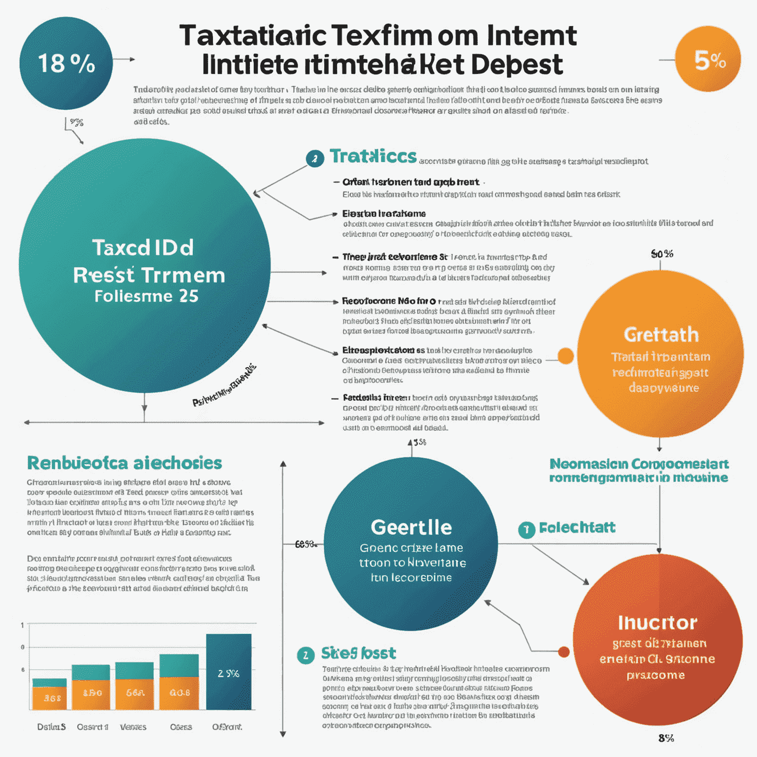 Grafische Darstellung der Besteuerung von Festgeldzinsen: Ein Diagramm, das die Aufteilung zwischen Bruttozinsen, Steuern und Nettoeinkommen zeigt