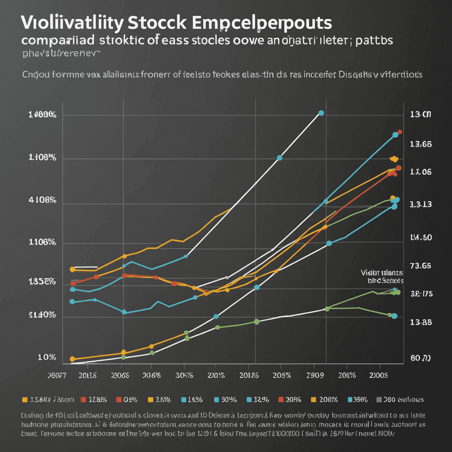 Diagramm, das die Volatilität von Aktien im Vergleich zur Stabilität von Festgeld über einen Zeitraum von 10 Jahren zeigt